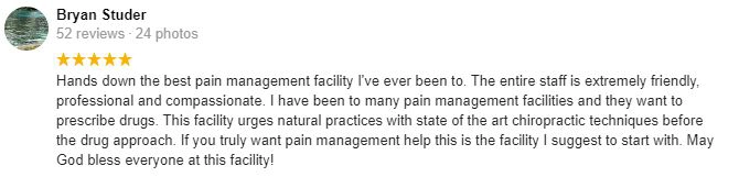 Pain Relief Ocala FL Bryan Testimonial